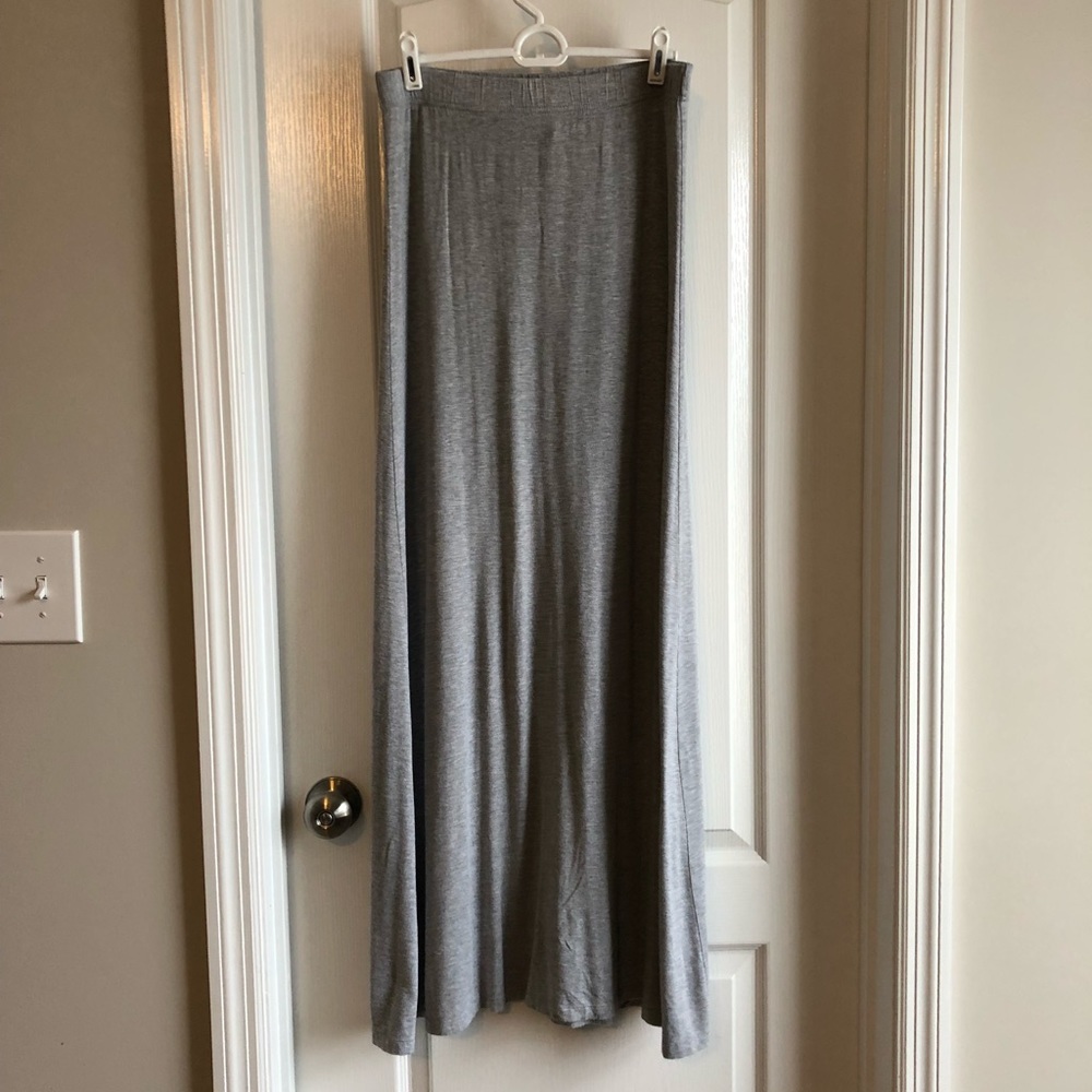 Moda International gray maxi skirt